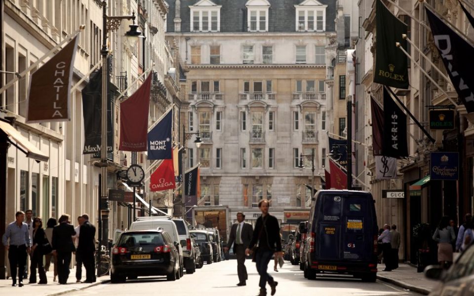 London's Bond Street has world's third-highest business rents