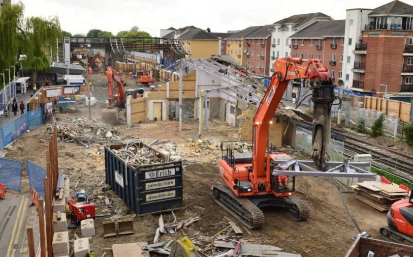 Watch: Crossrail engineers destroy Abbey Wood station - CityAM