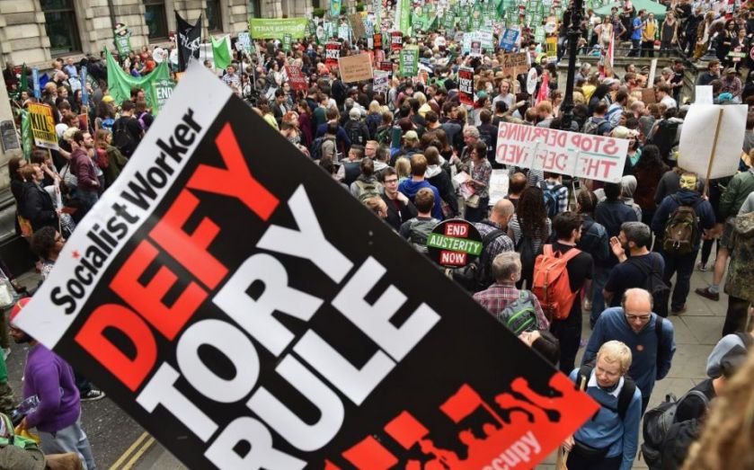 End Austerity Now: Thousands Gather In London To Protest Against ...