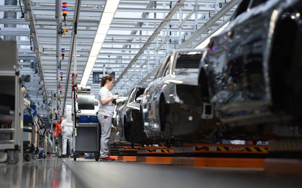 German Manufacturing Output Falls But Services Push Economy To Growth 