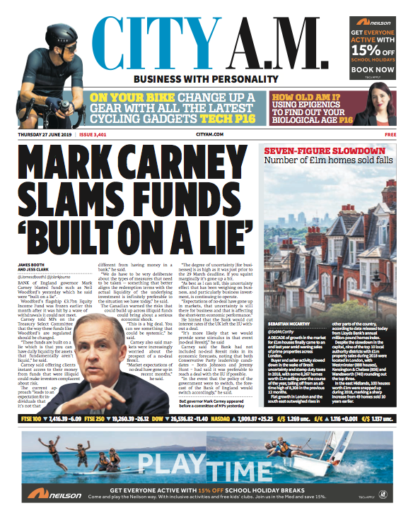 Latest Editions - CityAM : CityAM