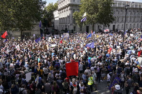 Thousands protest Boris Johnson's move to suspend parliament - CityAM