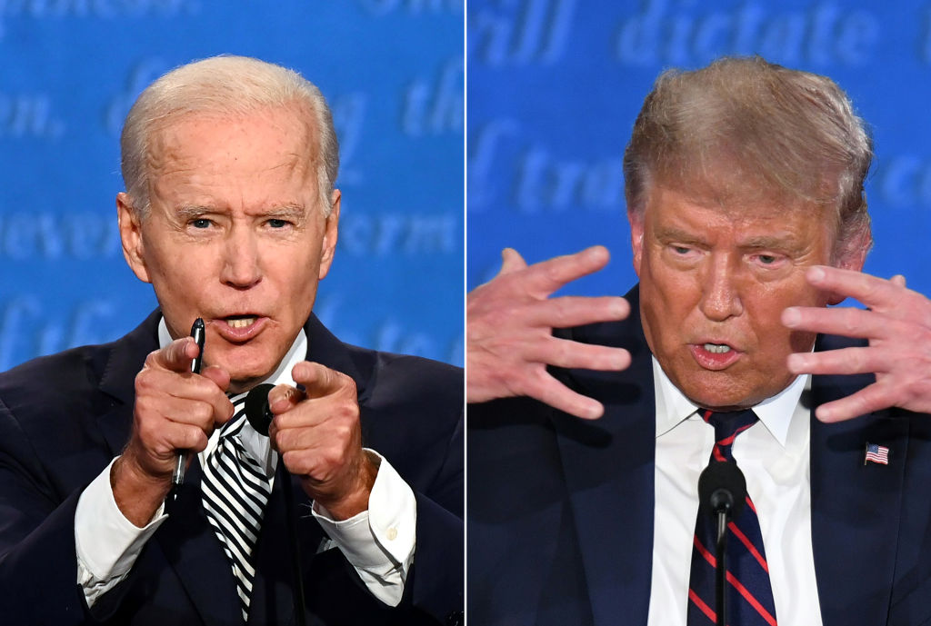 Shut up man!: Donald Trump and Joe Biden lock horns in first US ...