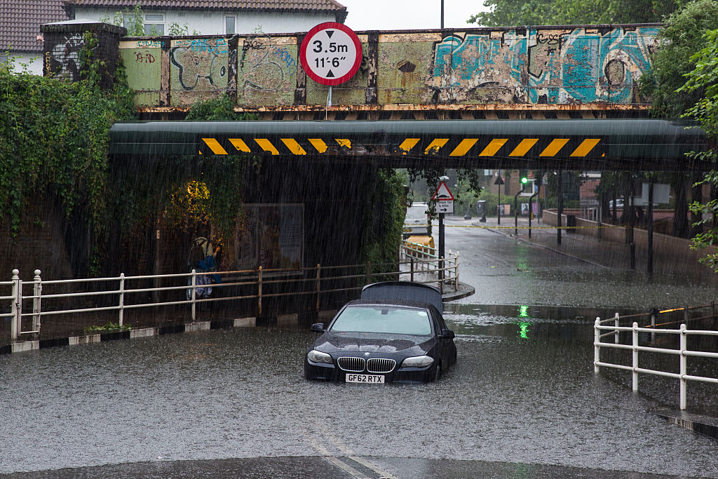 Less Than Half Of Brits Think The UK Will Achieve Net Zero By 2050 CityAM   Flooding Causes Travel Chaos In The South Of England 542278156 