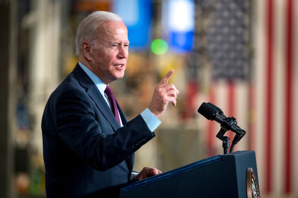 US President Biden Visits GM ZERO Factory In Detroit