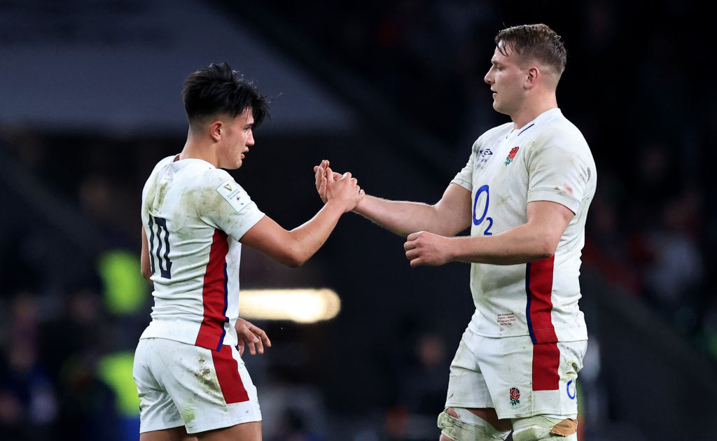 Jones praised the young spine of his England team as their Six Nations hopes go on for another fortnight.