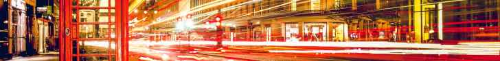 london telephone booth long exposure lights