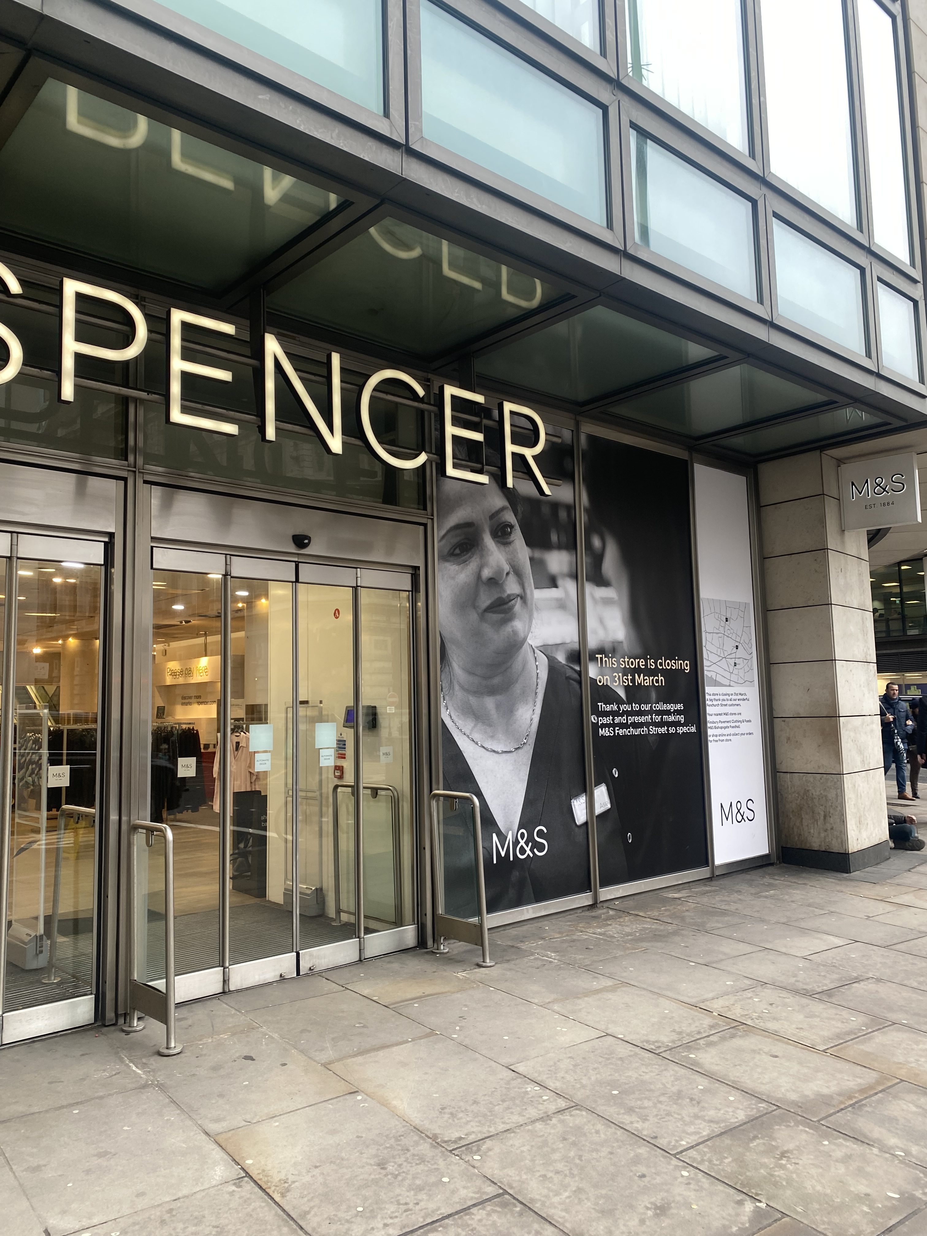 Where will I buy my knickers now? How closure of M&S Fenchurch