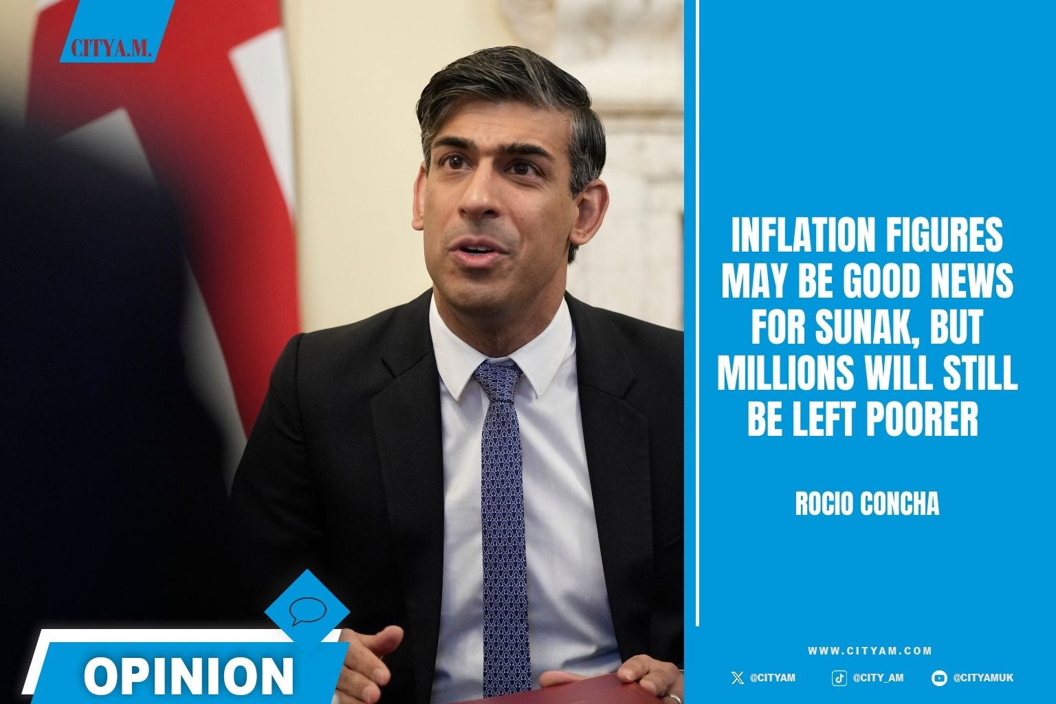 Inflation figures may be good news for Sunak, but millions will still be left poorer