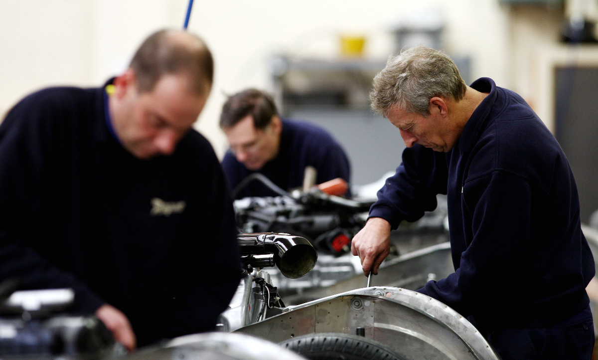 Engineers working in a factory (David Davies/PA Wire)