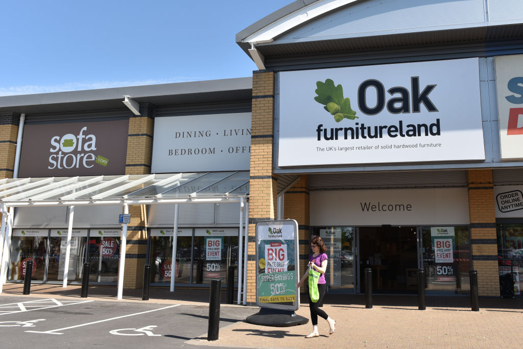 Oak furniture land closing store down sale