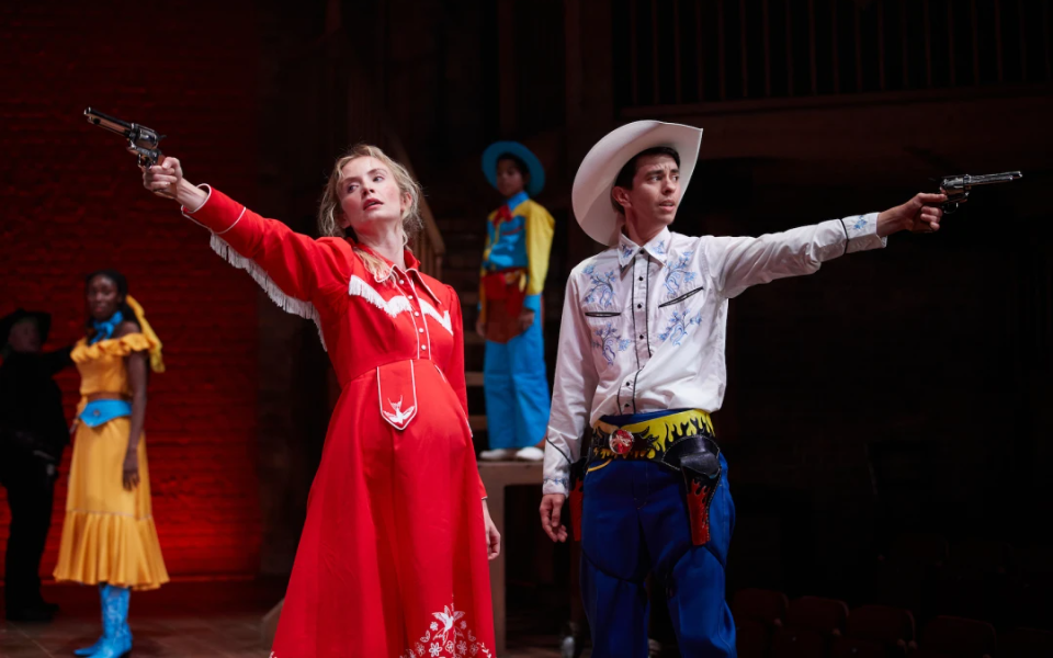 Cowbois at the Royal Court is a hilarious subversion of the Wild West genre (Photo: Ali Wright)