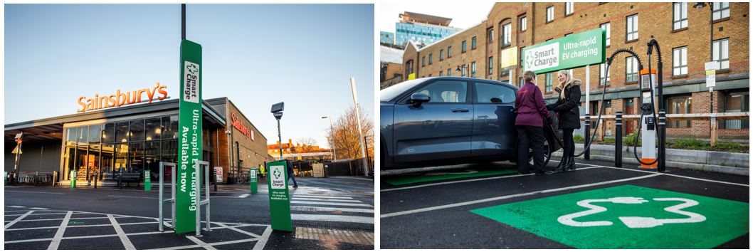 Sainsburys shop ev charging