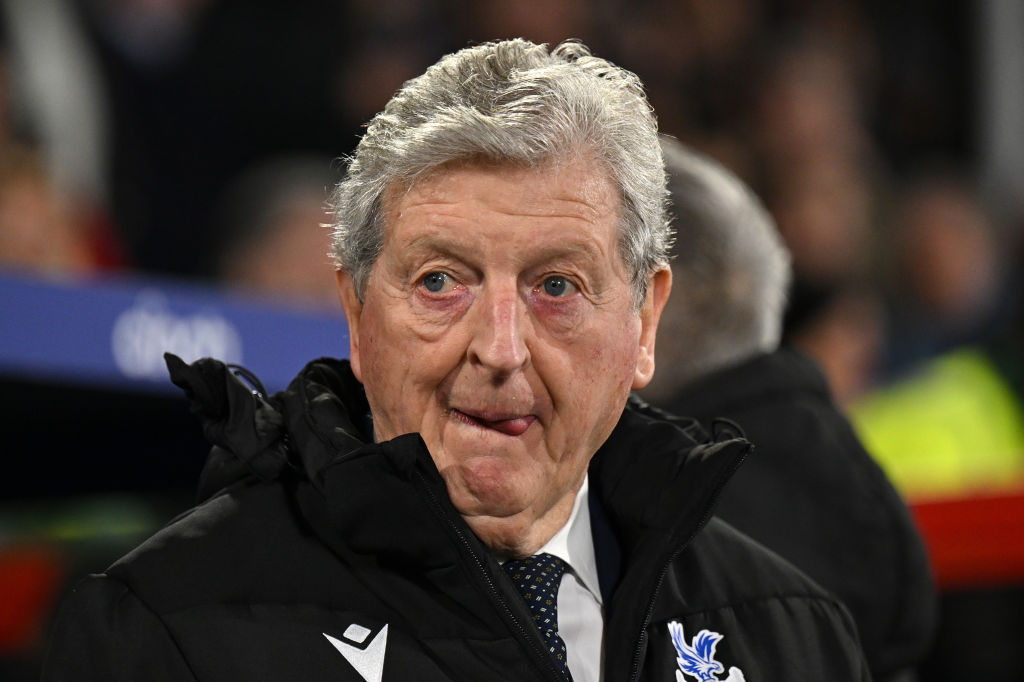 LONDON, ENGLAND - FEBRUARY 12: Crystal Palace manager Roy Hodgson looks on ahead of the Premier League match between Crystal Palace and Chelsea FC at Selhurst Park on February 12, 2024 in London, England. (Photo by Mike Hewitt/Getty Images)