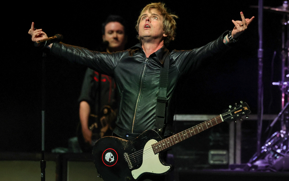 Green Day frontman Billie Joe Armstong played a secret show in London last night (Photo: Getty)