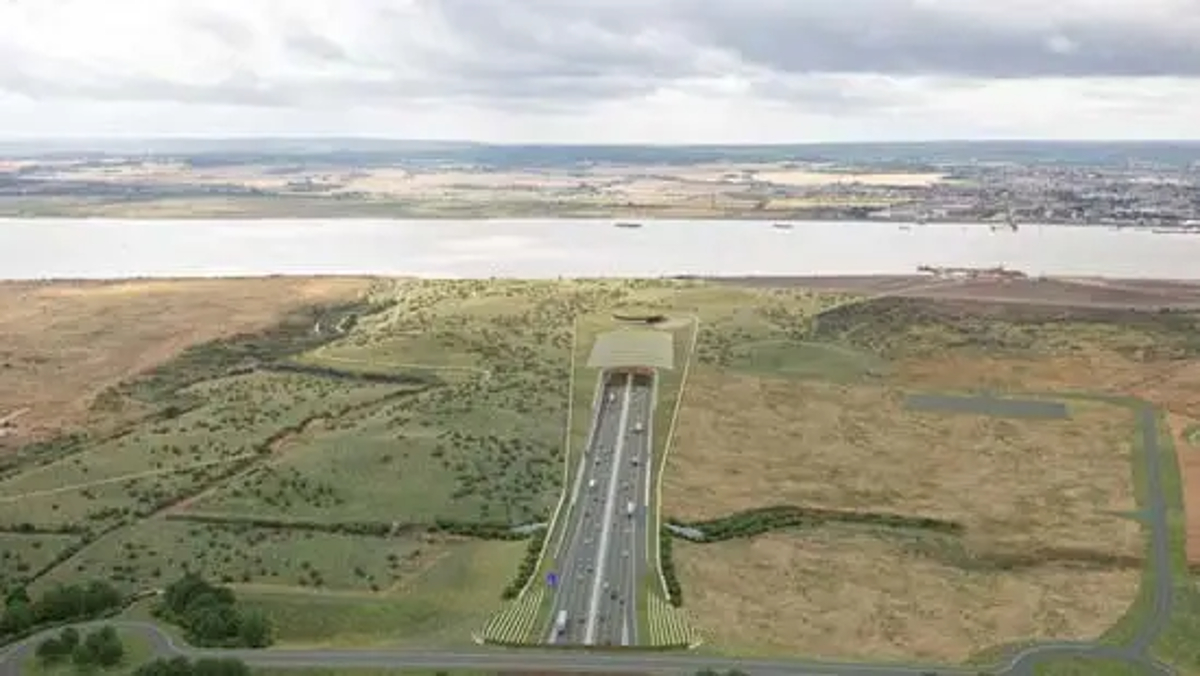 Lower Thames Crossing northern tunnel entrance
