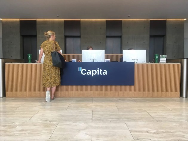 Capita shares sink as outsourcing giant swings to £107m loss