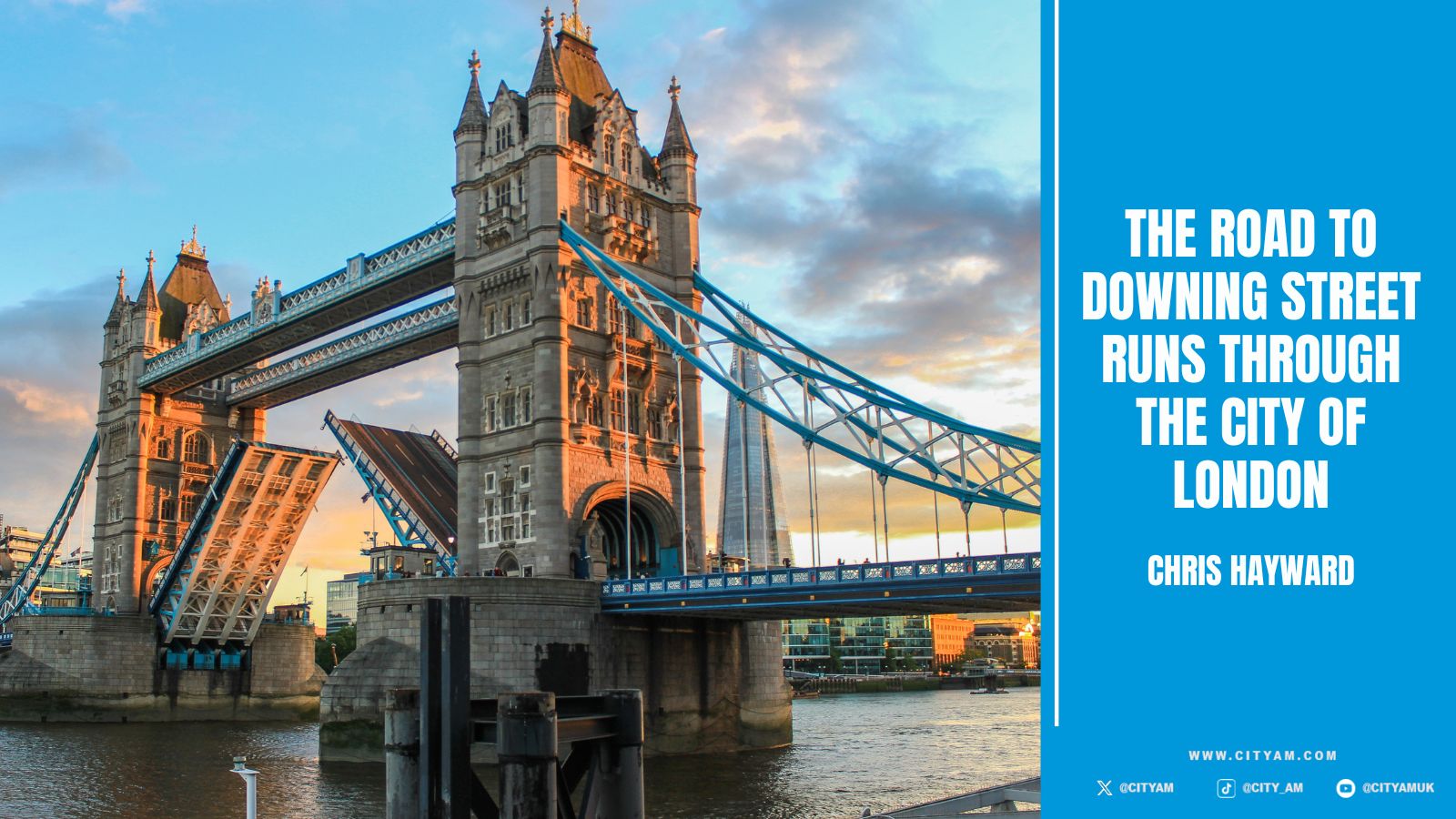 The road to Downing Street runs through the City of London