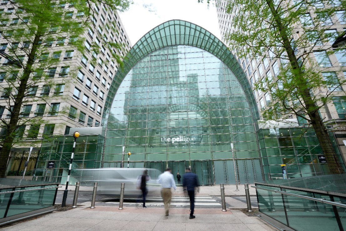 The Pelligon, formerly known as the East Wintergarden, in Canary Wharf.