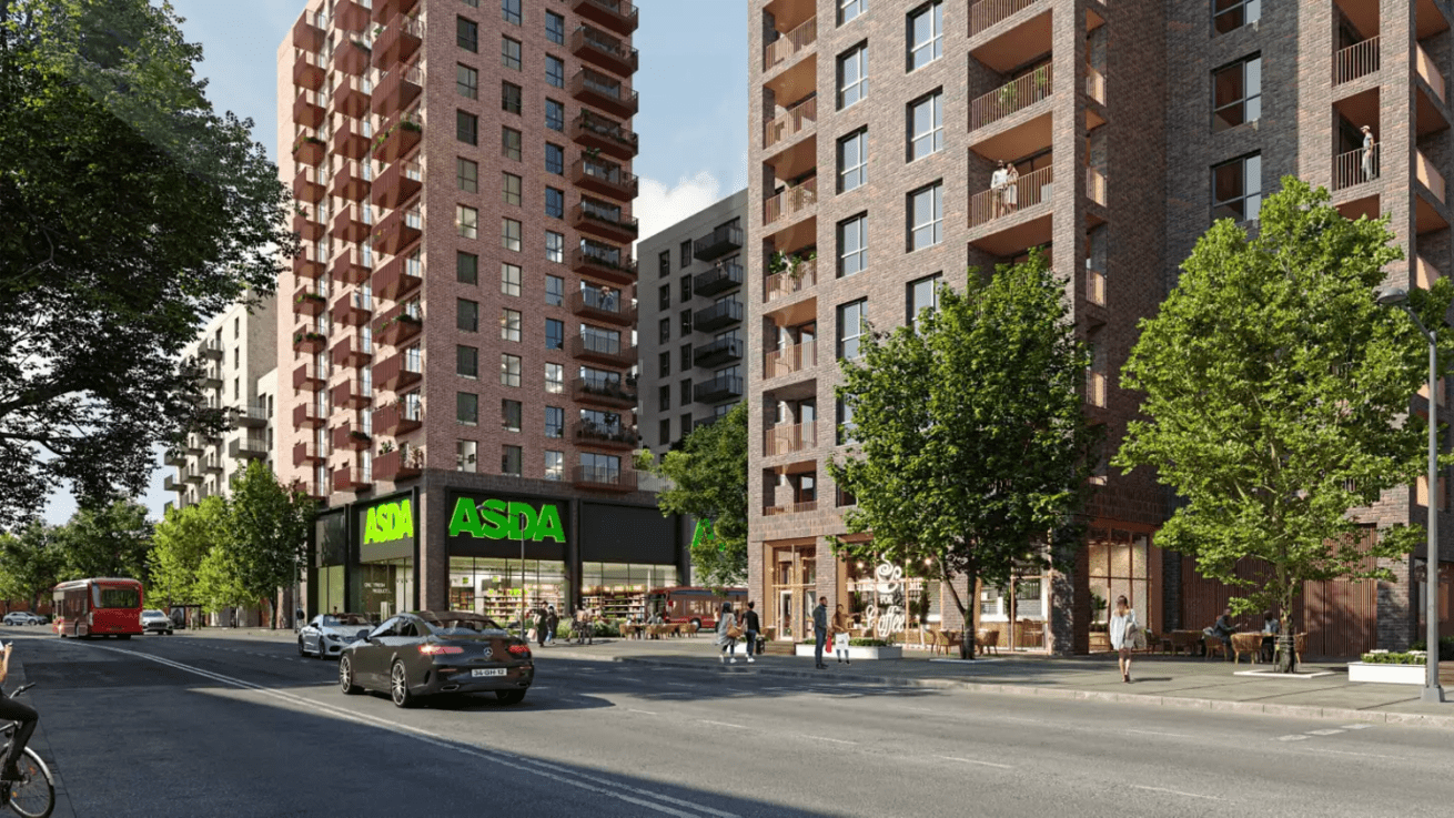 Plans for an Asda ‘town centre’ linking London’s Old Oak and Park Royal