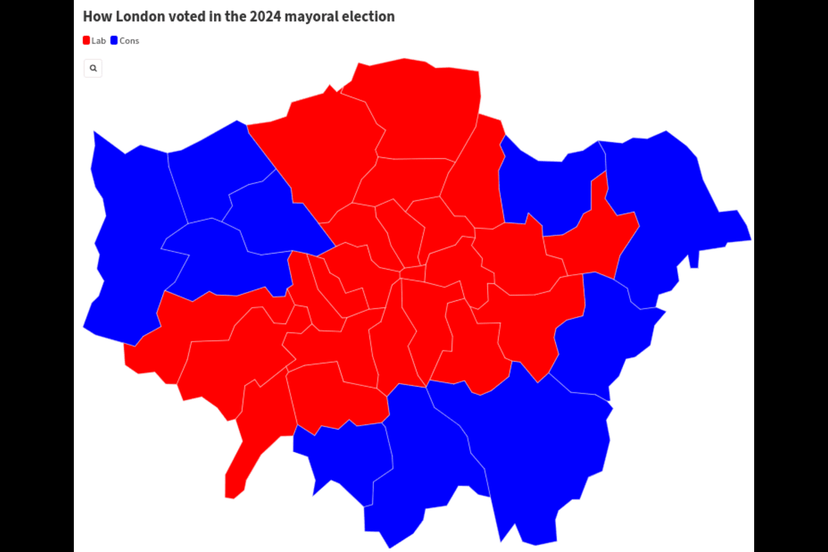 London Mayor: How your area voted as Sadiq Khan beats Susan Hall