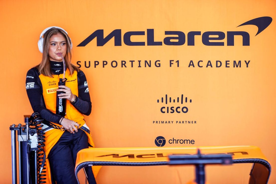 Crossing the finish line with McLaren: Bianca Bustamante