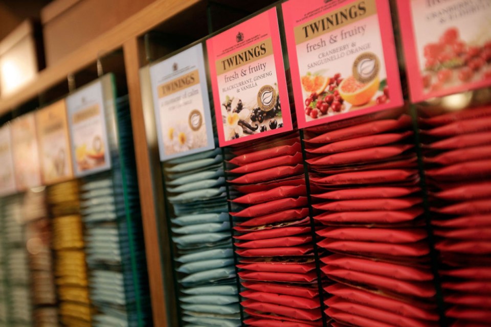 Twinings also has the world's oldest continually used brand logo. (Photo by Matthew Lloyd/Getty Images)