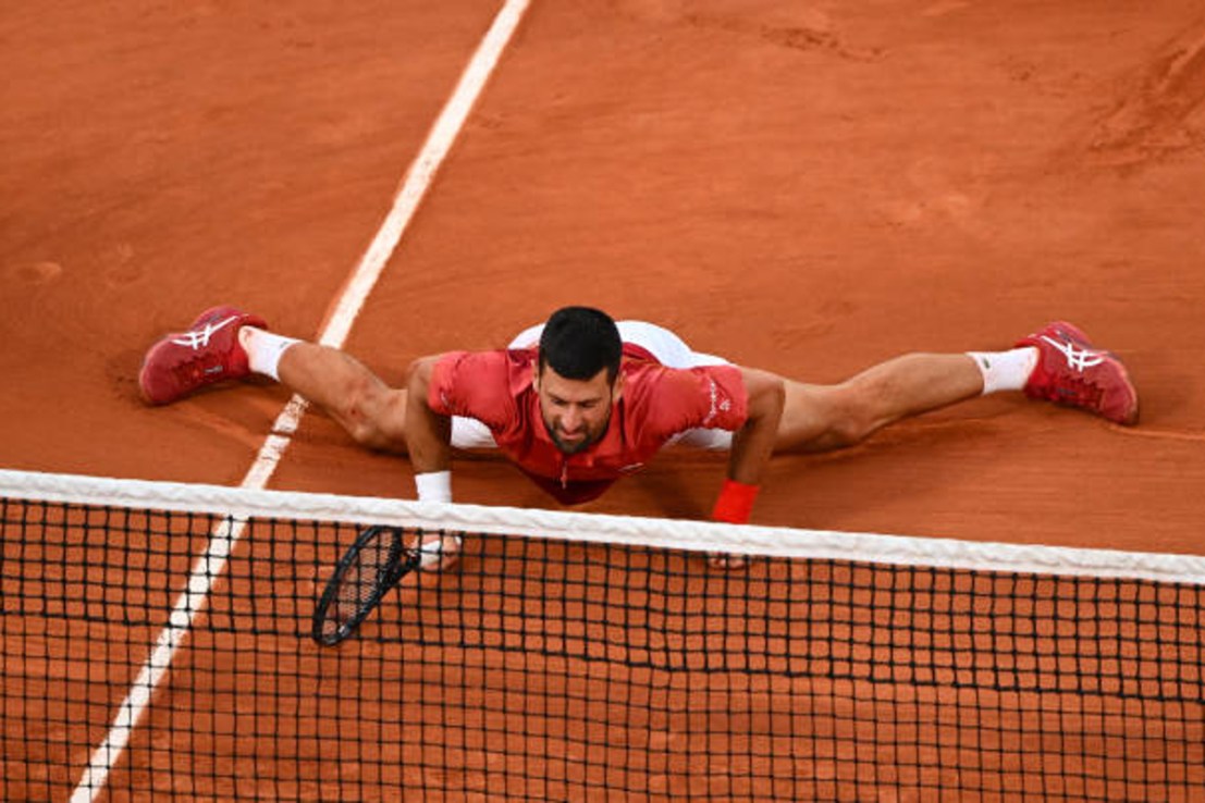 Novak Djokovic last night reached the quarter-finals of the French Open, but was pushed all the way in a five-set thriller by Francisco Cerundolo of Argentina.