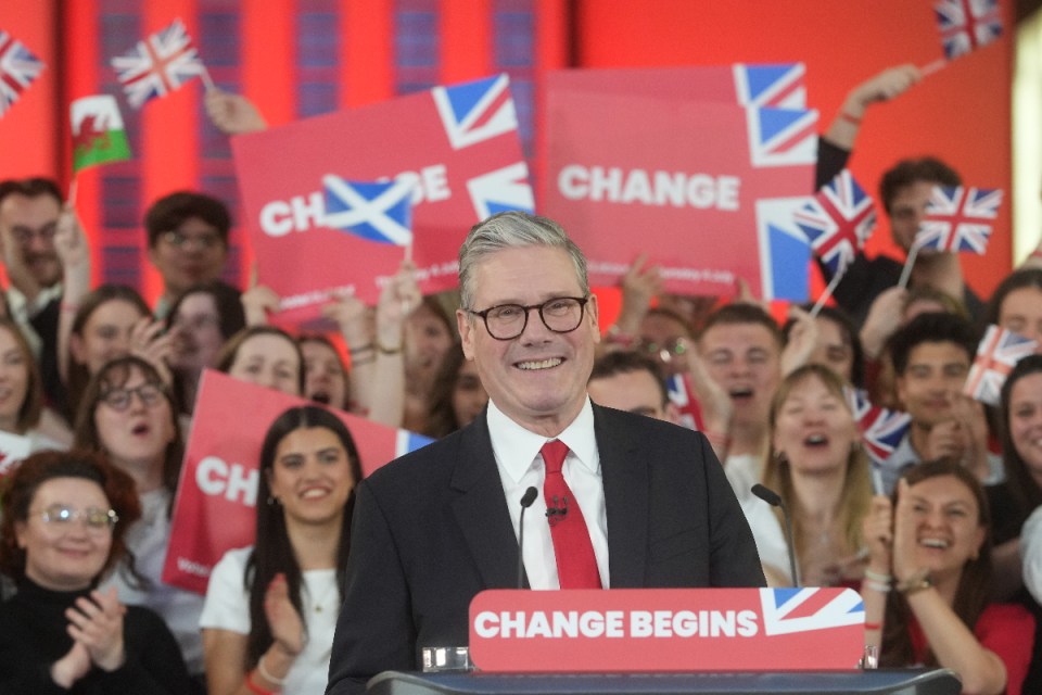 Sir Keir Starmer has pledged “change begins now” as he said Britain would be waking up to the news of a Labour government. Photo: PA