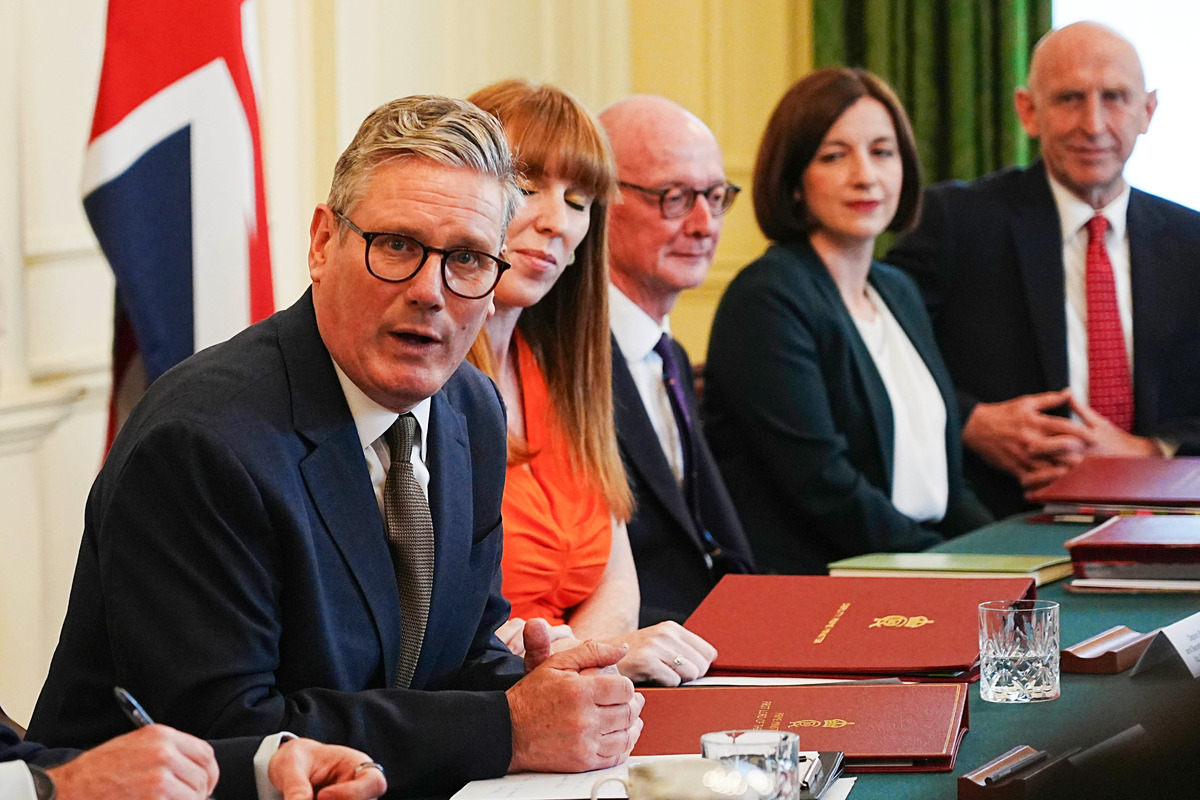 Huge amount of work to do, Starmer tells ministers at first Cabinet meeting