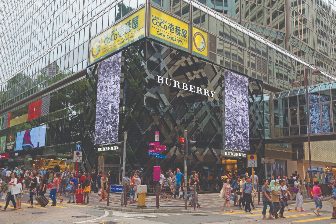 A Burberry store in Hong Kong. The company has been hit by a slowdown in sales in China.