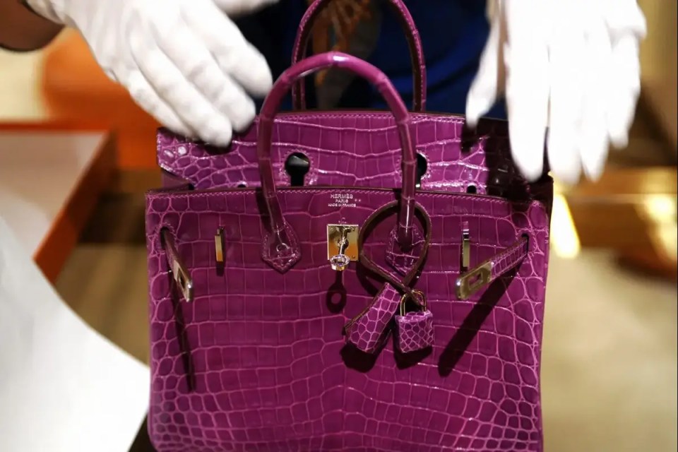 The iconic Hermes Crocodile Birkin, which retails for around £50,000