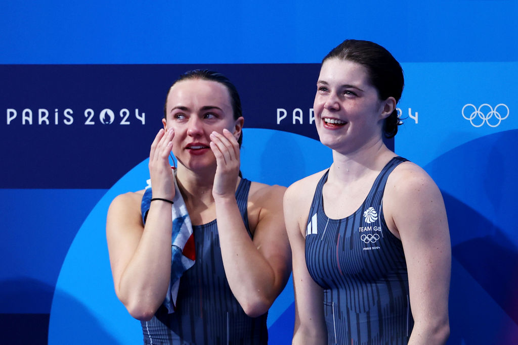 Team GB's Andrea Spendolini-Sirieix and Lois Toulson won bronze in the women's 10m synchro at the Paris Olympics