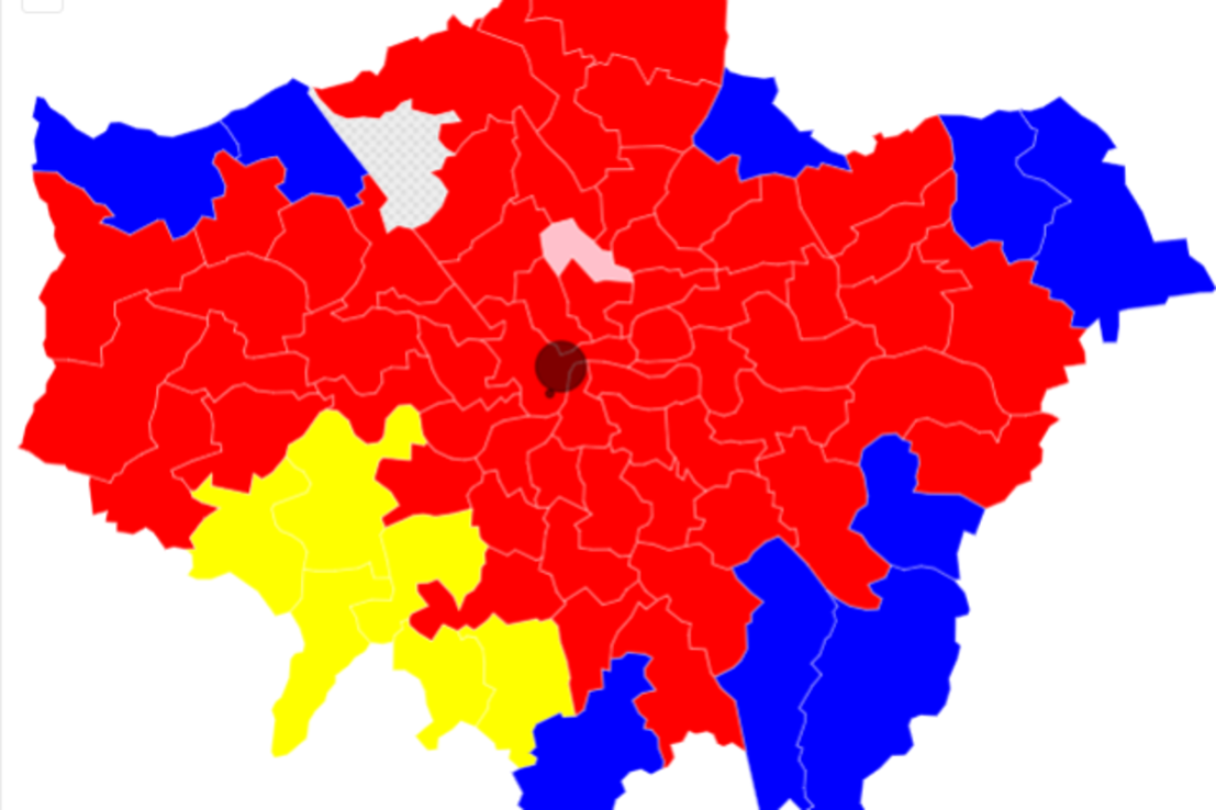 Here's how the results in London are looking.