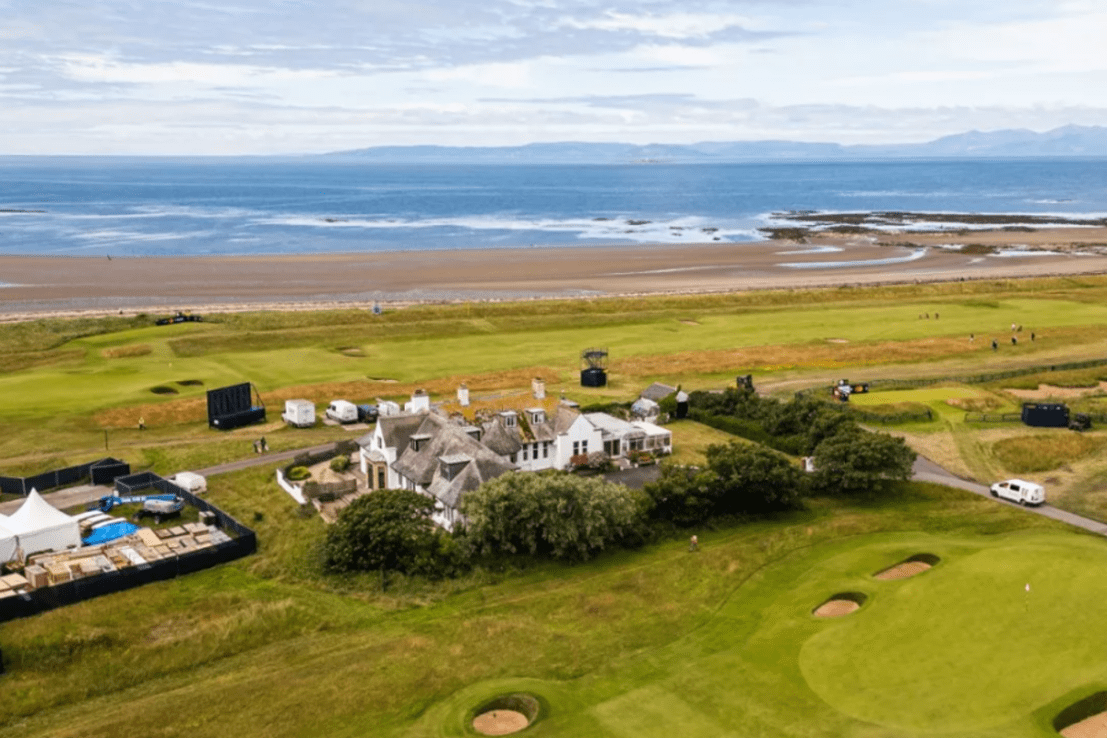 A house in the middle of Royal Troon Golf Club – home to the 152nd Open Championship – has gone up for sale with a price tag of £1.5m.