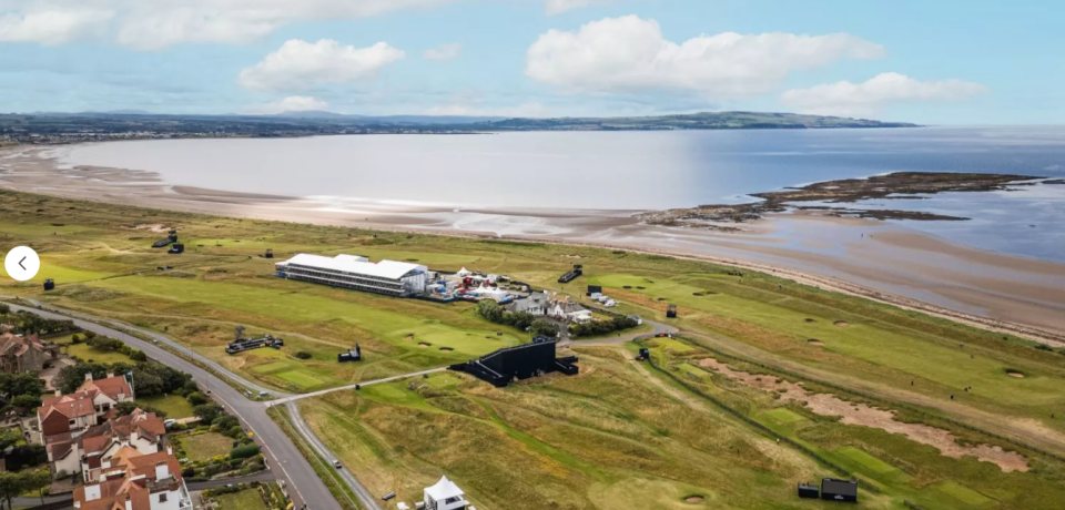 Nestled in the Open Championship course