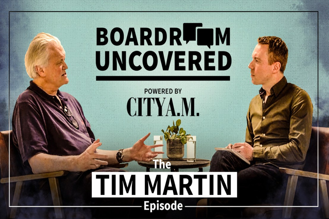 Wetherspoon boss Sir Tim Martin takes part in the latest episode of City A.M.'s interview series, Boardroom Uncovered.