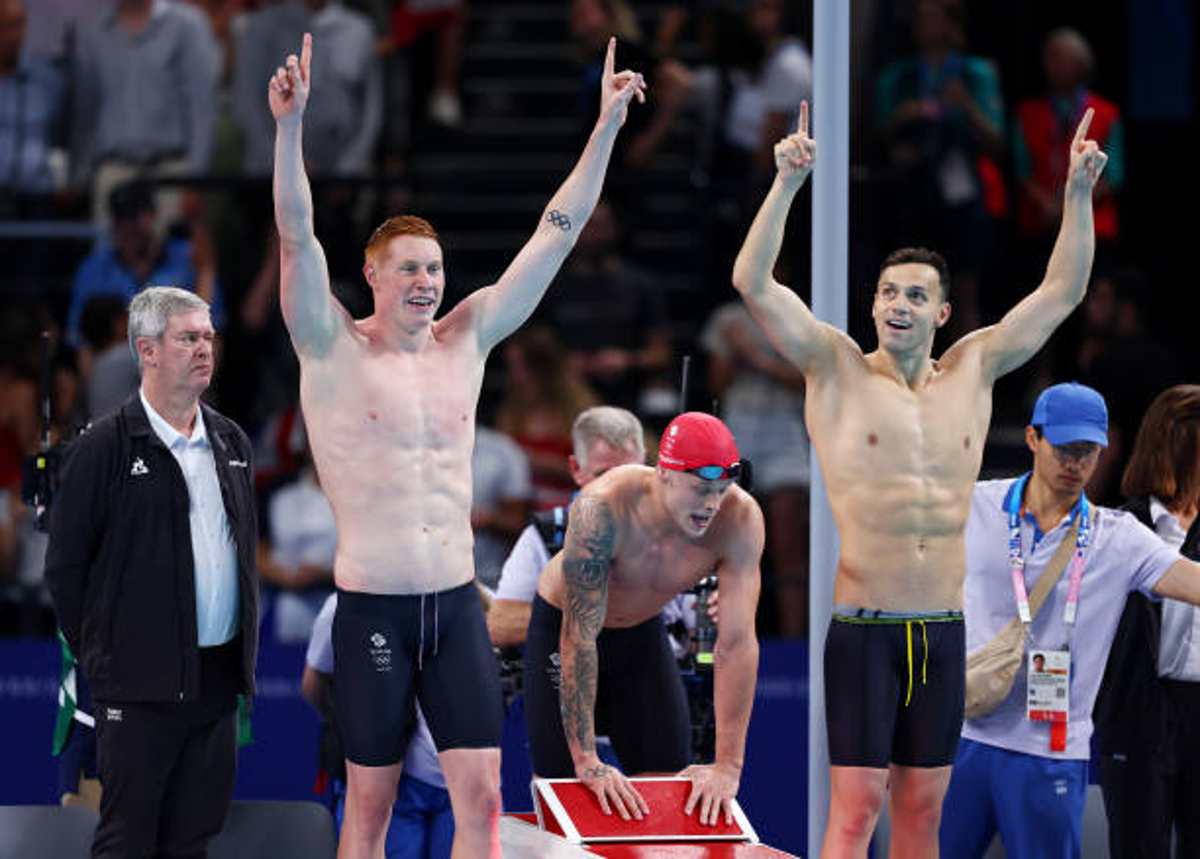 Team GB win relay gold in pool as Brit quad defends Olympic Games title