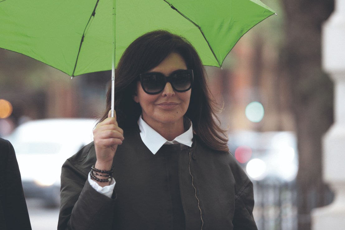 Unexplained Wealth Order recipient Zamira Hajiyeva arrives at Westminster Magistrates' Court for her extradition hearing. Photo credit: Jonathan Brady/PA Wire