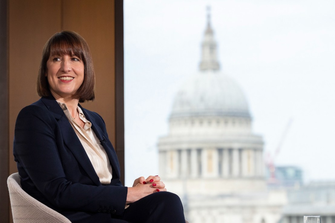 Chancellor Rachel Reeves at Bloomberg. Photo: HMT