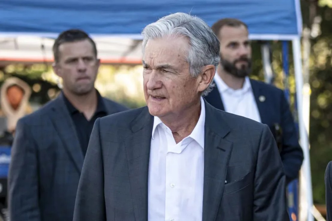 Jerome Powell, chairman of the US Federal Reserve, at last year's Jackson Hole symposium. Photographer: David Paul Morris/Bloomberg via Getty Images