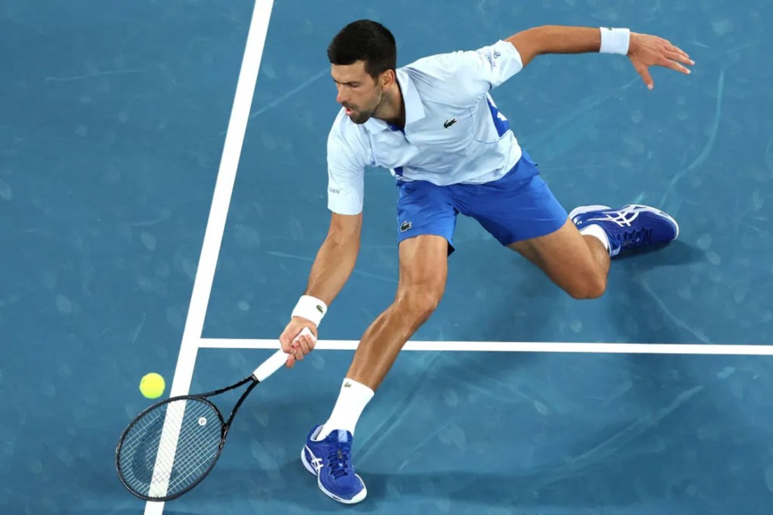 Novak Djokovic in action at a previous US Open