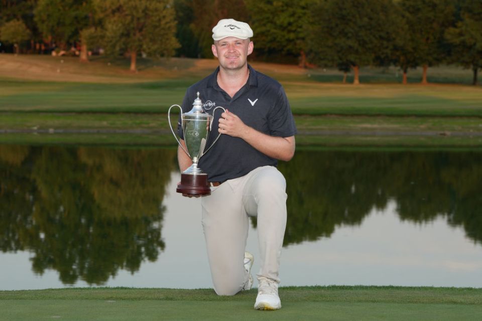 English prospect Harry Hall has worked with Faldo and won his first PGA Tour title last month