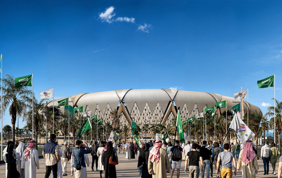 Render of King Abdullah Sports City Stadium