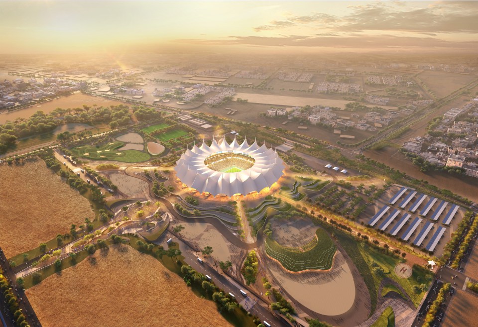 Render of King Fahad Sports City Stadium