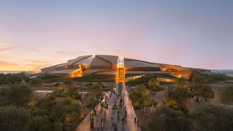 Render of King Salman International Stadium