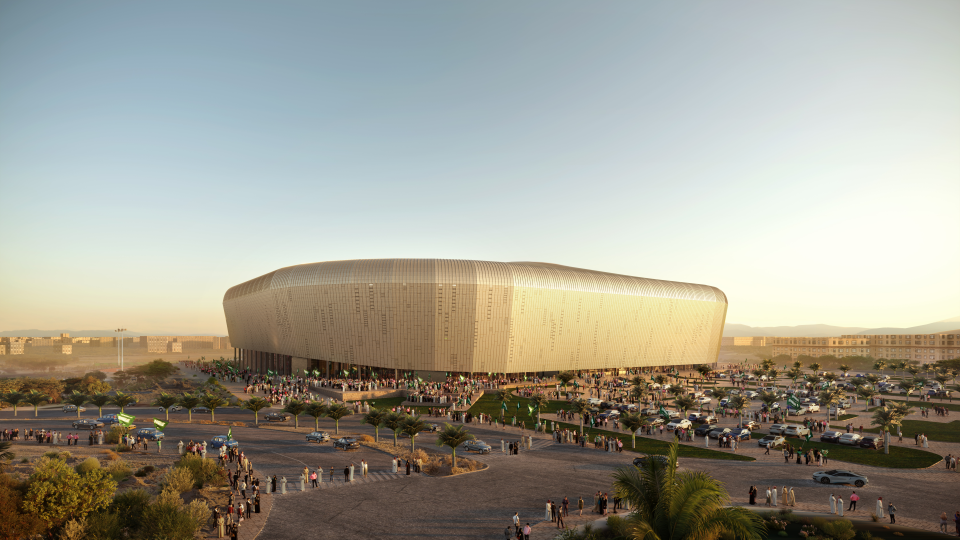 Render of King Saud University Stadium