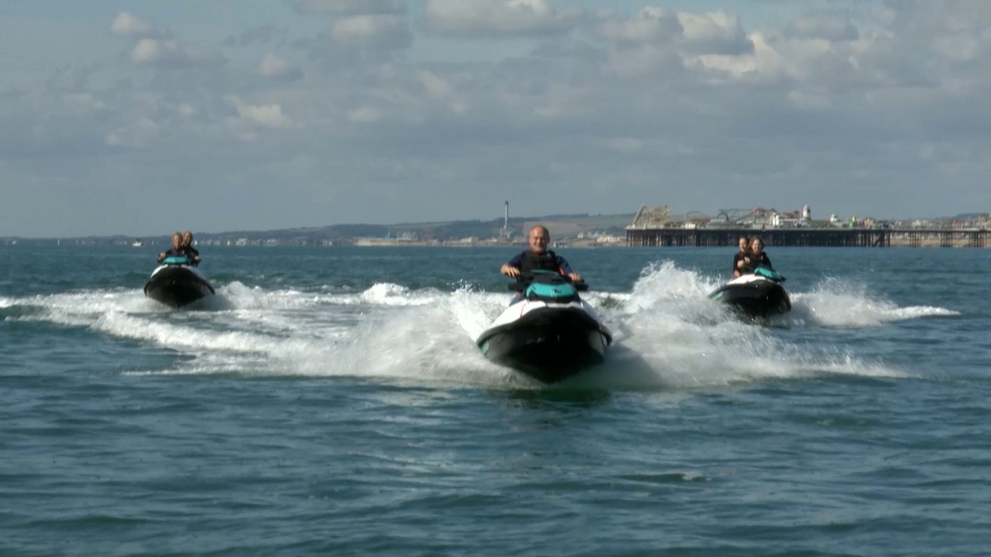 Sir Ed Davey jet skis into ‘very excited’ Lib Dem conference