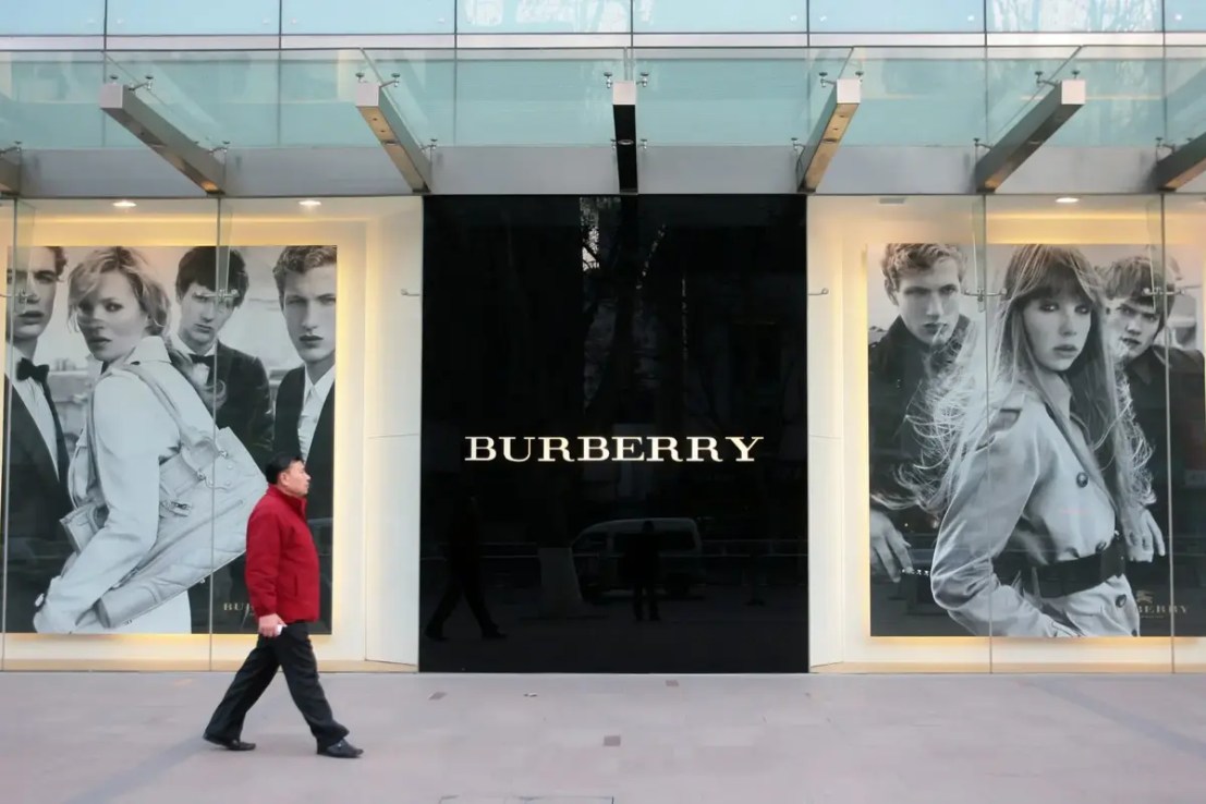 Burberry's share price rose by more than four per cent in early trades