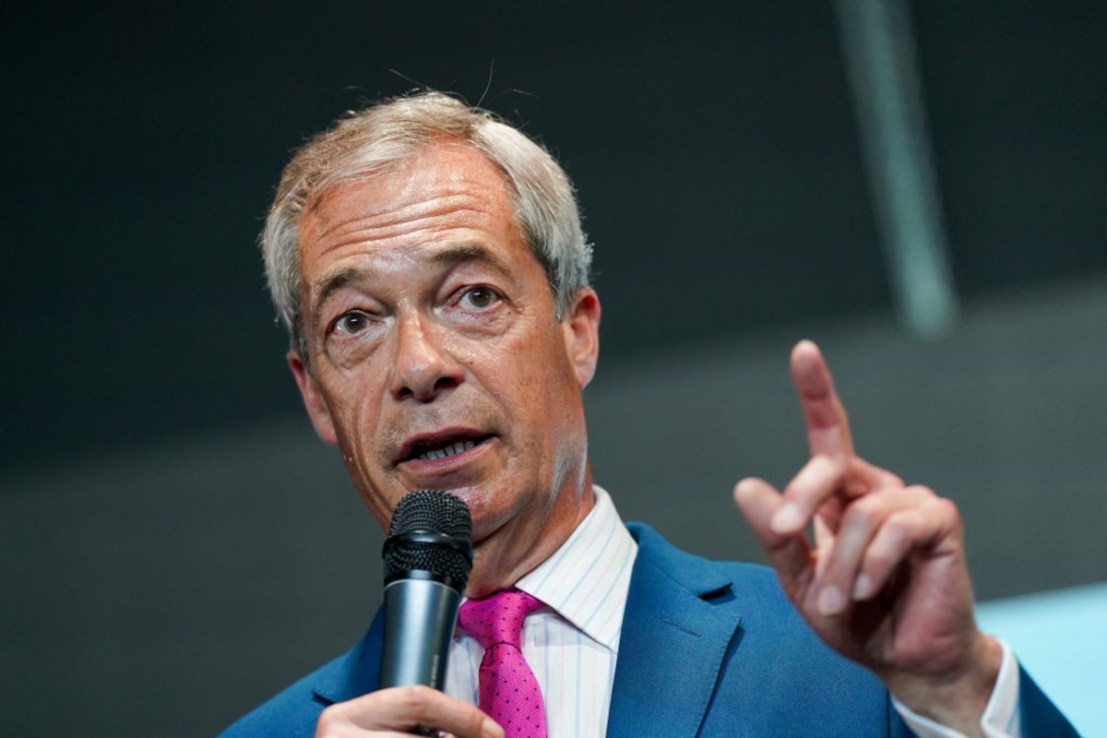 Reform UK leader Nigel Farage helped thrust debanking into the spotlight in 2023. (Photo by Ian Forsyth/Getty Images)